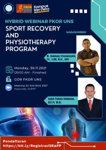 HYBRID WEBINAR FKOR UNS "SPORT RECOVERY AND PHYSIOTHERAPY  PROGRAM"