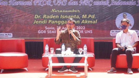 Kuliah Perdana FKOR UNS "Sinergi Dan Harmoni FKOR UNS Dan NPC Untuk Indonesia Juara"